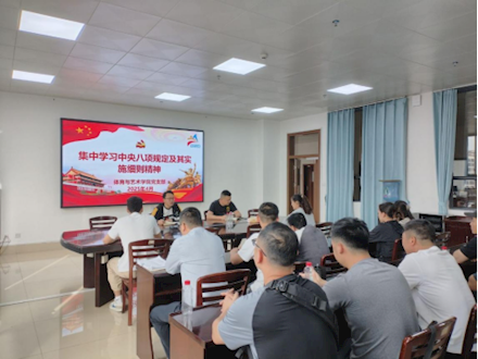 我院召开集中深入学习贯彻中央八项规定精神专题会议